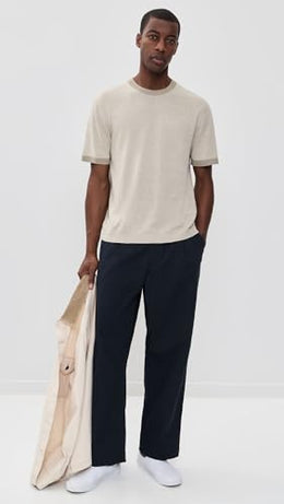 Theory Men's Tee Shirt in Silk Linen