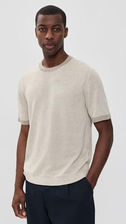 Theory Men's Tee Shirt in Silk Linen