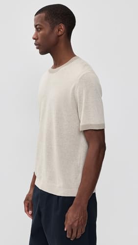 Theory Men's Tee Shirt in Silk Linen