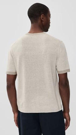 Theory Men's Tee Shirt in Silk Linen