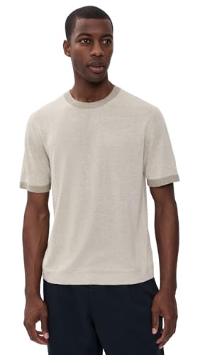 Theory Men's Tee Shirt in Silk Linen