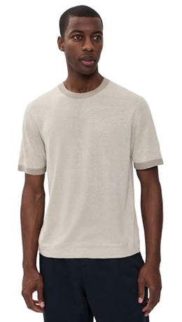 Theory Men's Tee Shirt in Silk Linen