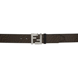 Fendi x Sarah Coleman FF Vertigo Brown Leather Belt 110/44 7C0403