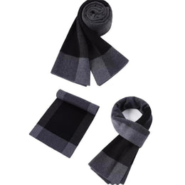JSEIAJB Three Piece Set For Men's Winter Thickened Warm Gift Set Wool Scarf Hat Glove