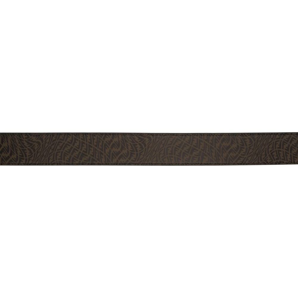 Fendi x Sarah Coleman FF Vertigo Brown Leather Belt 110/44 7C0403