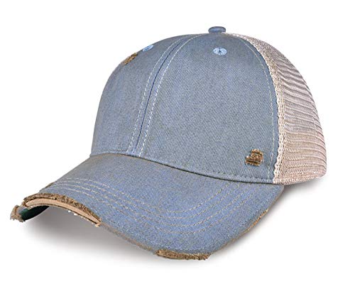 Vintage Distressed Mesh Back Snapback Baseball Cap
