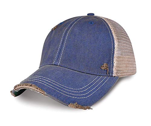 Vintage Distressed Mesh Back Snapback Baseball Cap