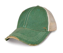 Vintage Distressed Mesh Back Snapback Baseball Cap