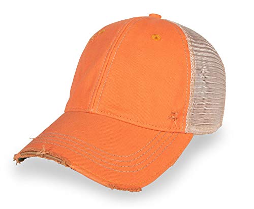 Vintage Distressed Mesh Back Snapback Baseball Cap