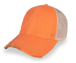 Vintage Distressed Mesh Back Snapback Baseball Cap