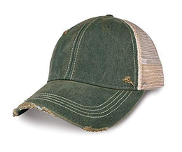 Vintage Distressed Mesh Back Snapback Baseball Cap
