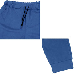 Men's Suede Shirt Jacket & Jogger Pants 2-Piece Set