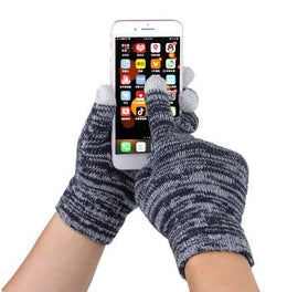 Women's Knit Hat Scarf & Touchscreen Gloves Set
