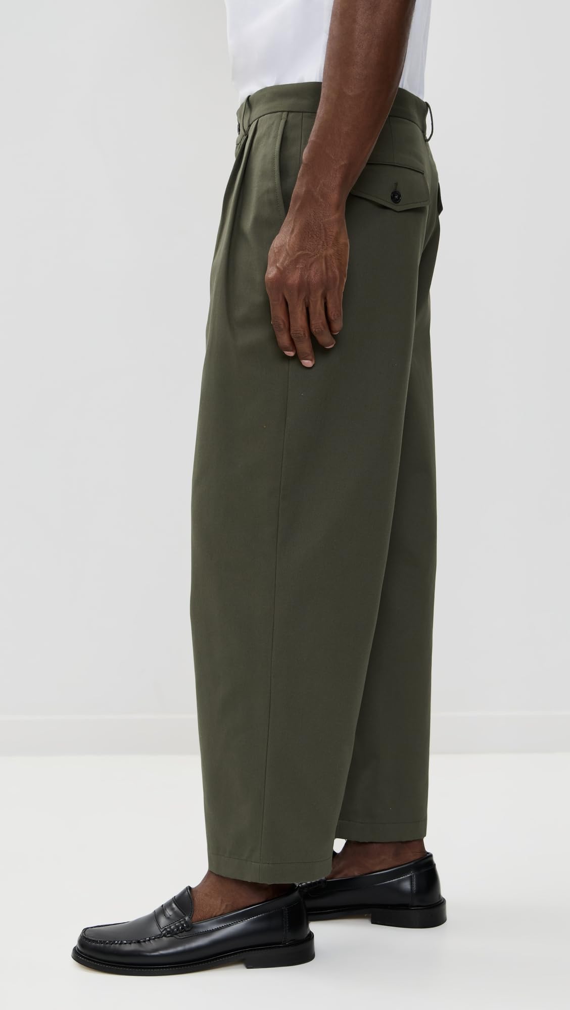 Maison Kitsuné Men's Relaxed Pleated Pants