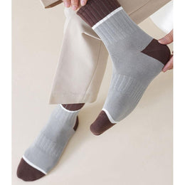 5 Pairs Men's Thick Cotton Business Crew Socks