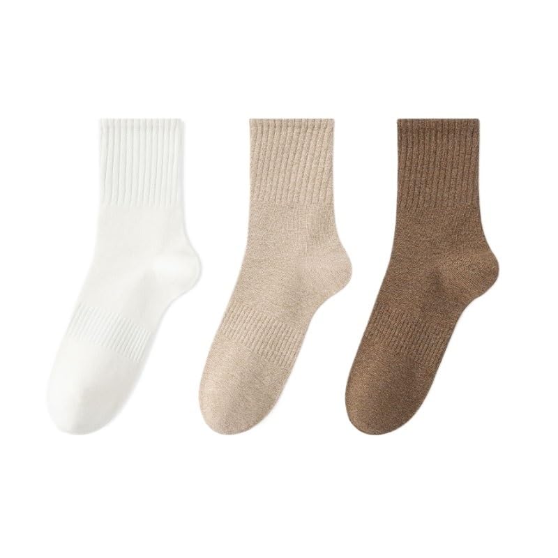 Men's Cotton Crew Socks Sweat-Wicking Sports Socks