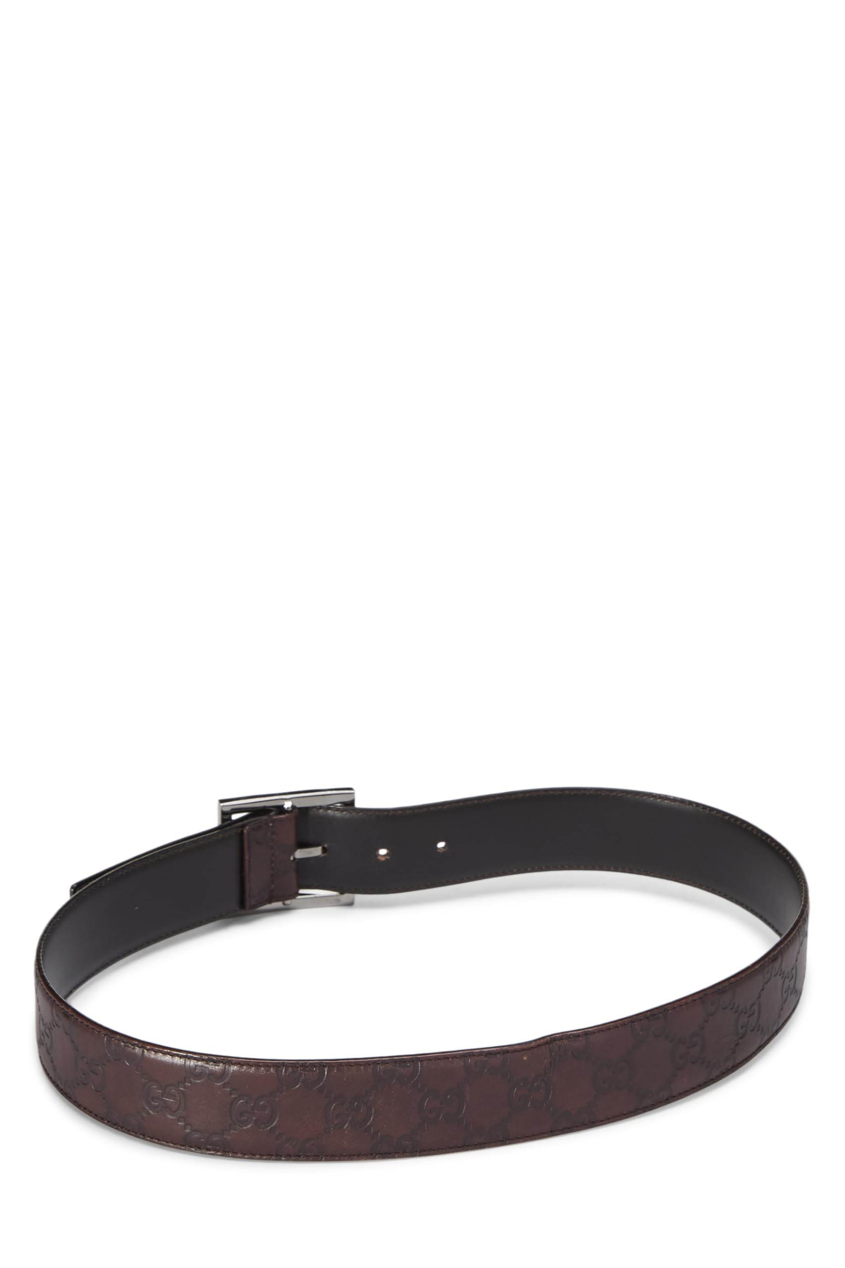 Gucci, Pre-loved Brown Guccissima Leather Belt 80, Brown