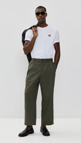 Maison Kitsuné Men's Relaxed Pleated Pants