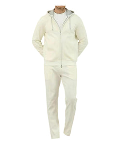 Men's Cashmere Hooded Cardigan & Knit Pants Set