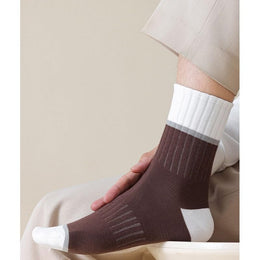 5 Pairs Men's Thick Cotton Business Crew Socks