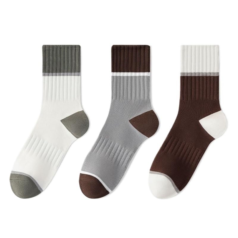 5 Pairs Men's Thick Cotton Business Crew Socks
