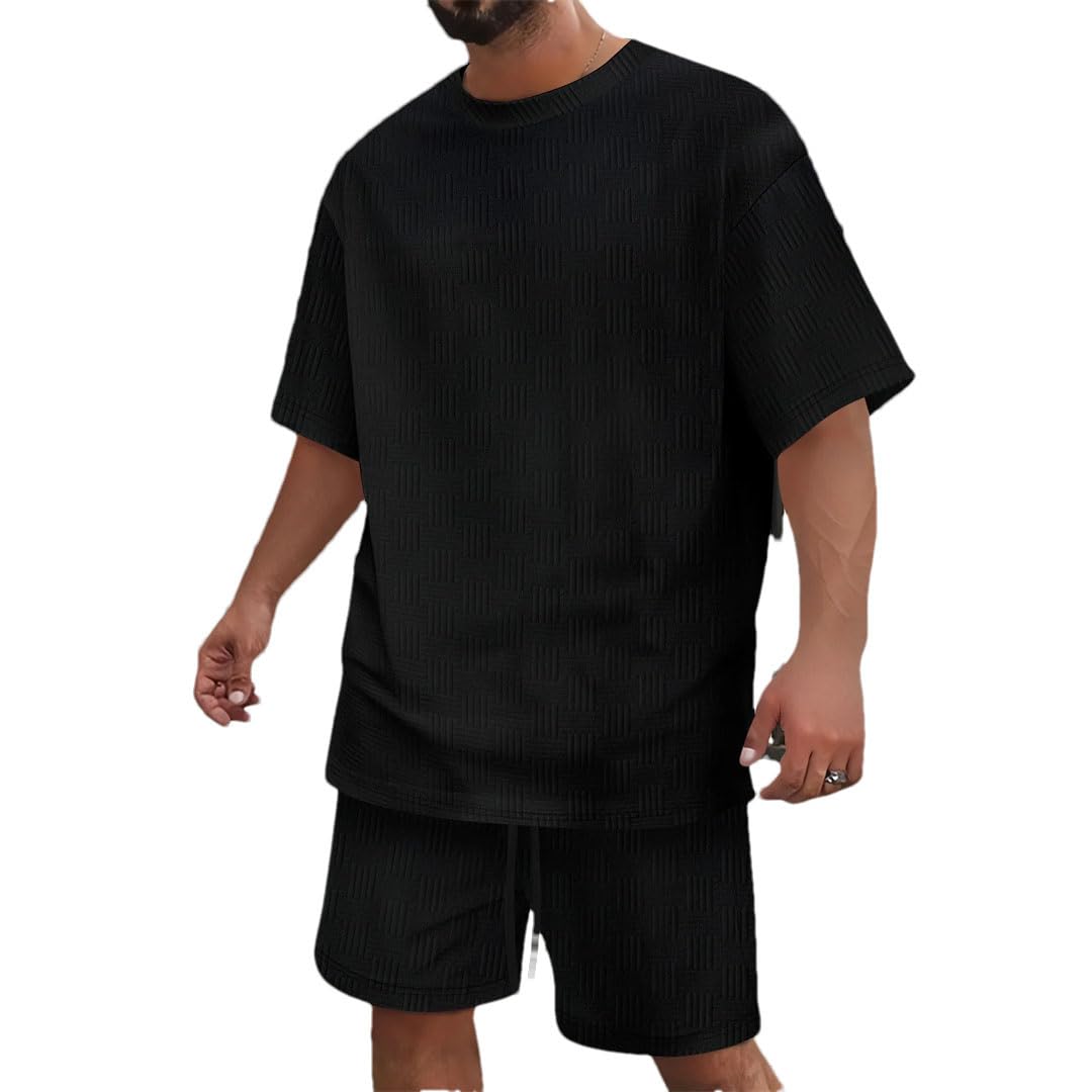 Men's Short Sleeve T-Shirt & Shorts 2-Piece Set