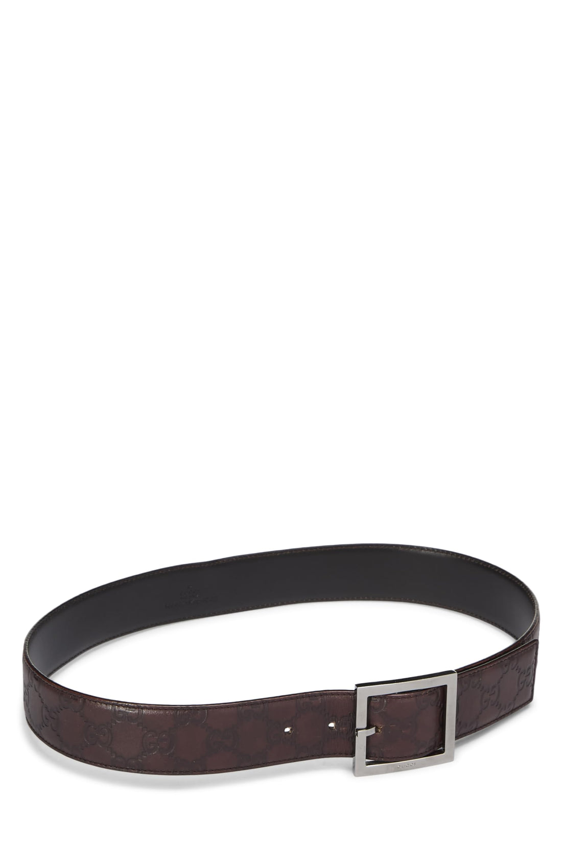 Gucci, Pre-loved Brown Guccissima Leather Belt 80, Brown