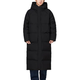 Men's Long Duck Down Padded Jacket - Casual Warm Puffer Parka Jacket For Winter