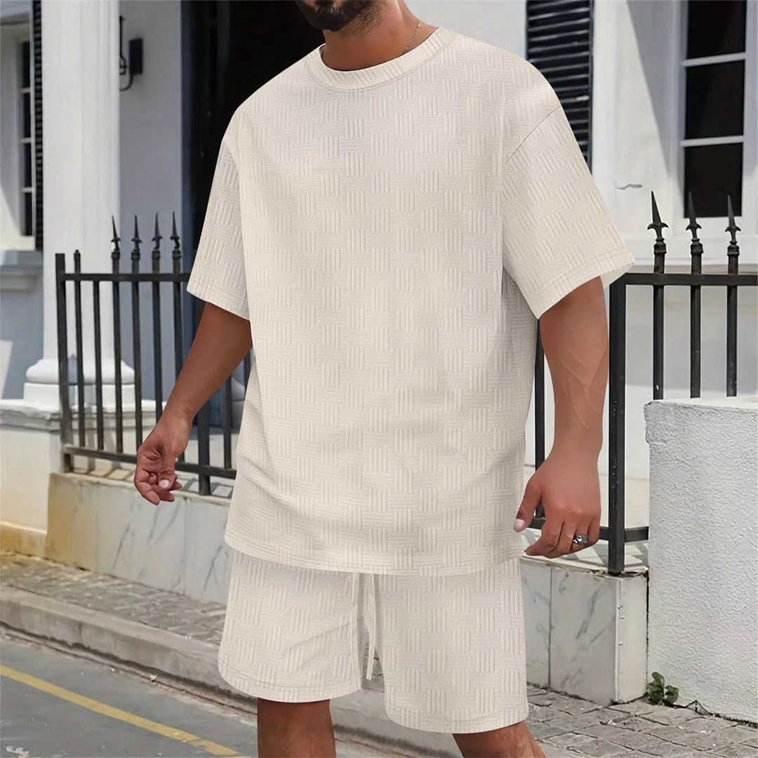 Men's Short Sleeve T-Shirt & Shorts 2-Piece Set