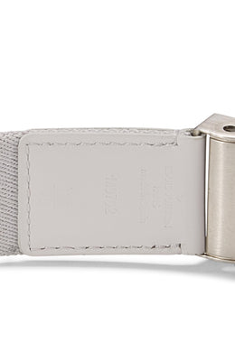 Louis Vuitton, Pre-loved Grey Canvas Bengal Belt 100, Grey