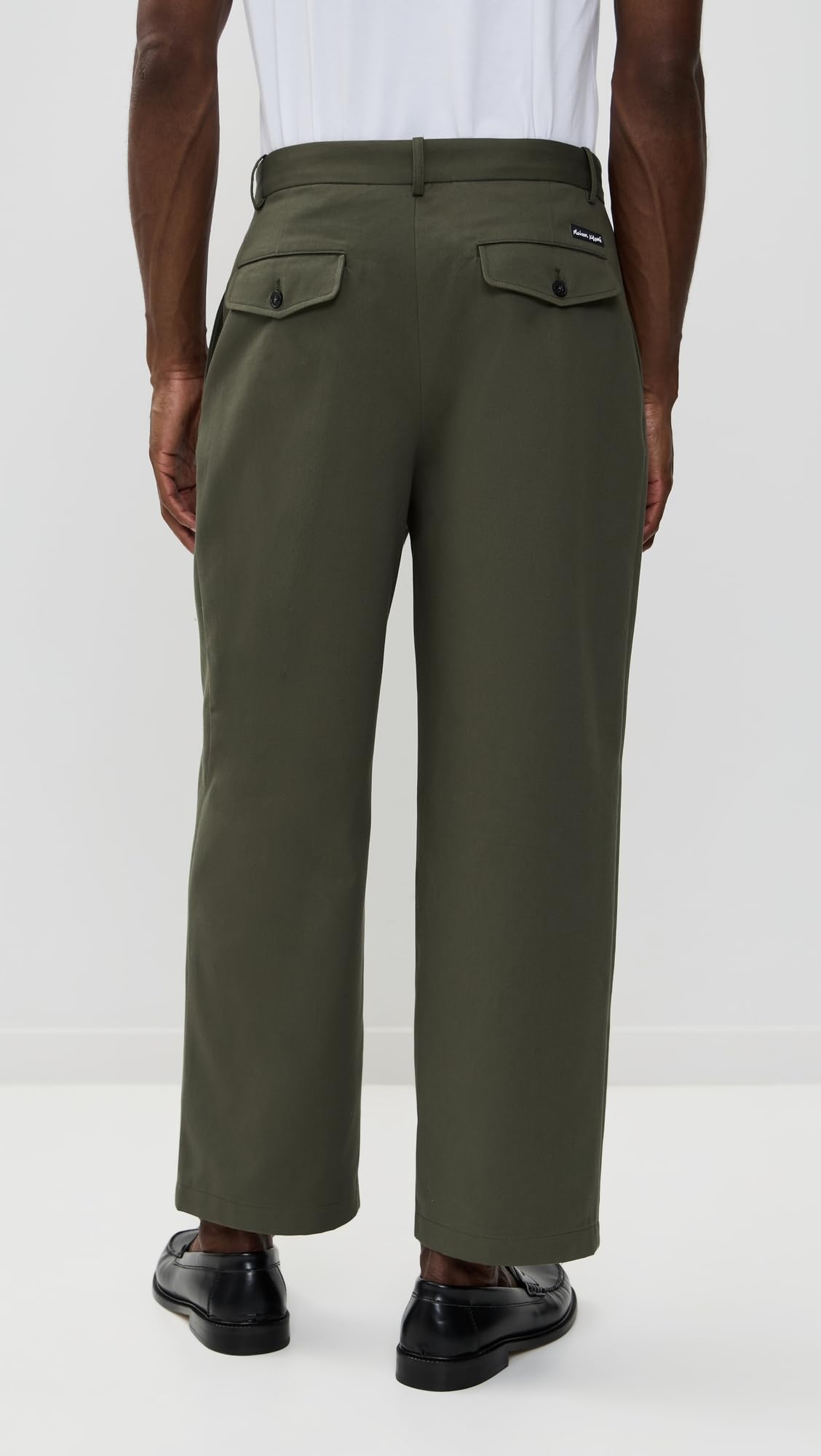 Maison Kitsuné Men's Relaxed Pleated Pants