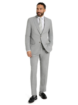 Men's Italian Wool 2-Piece Suit Classic Fit Formal Set
