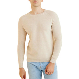 Men's Merino Wool Crewneck Knit Sweater Pullover