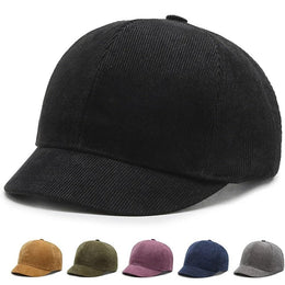 Men's Short Brim Adjustable Baseball Cap Dad Hat