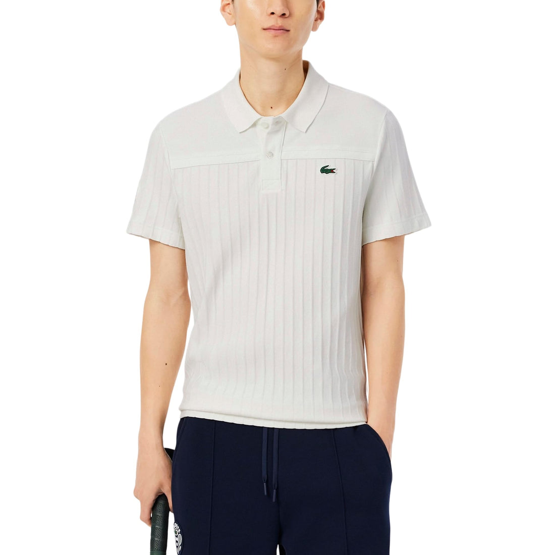 Lacoste Men's Ultra Dry Badge Accent Tennis Heritage Polo Shirt