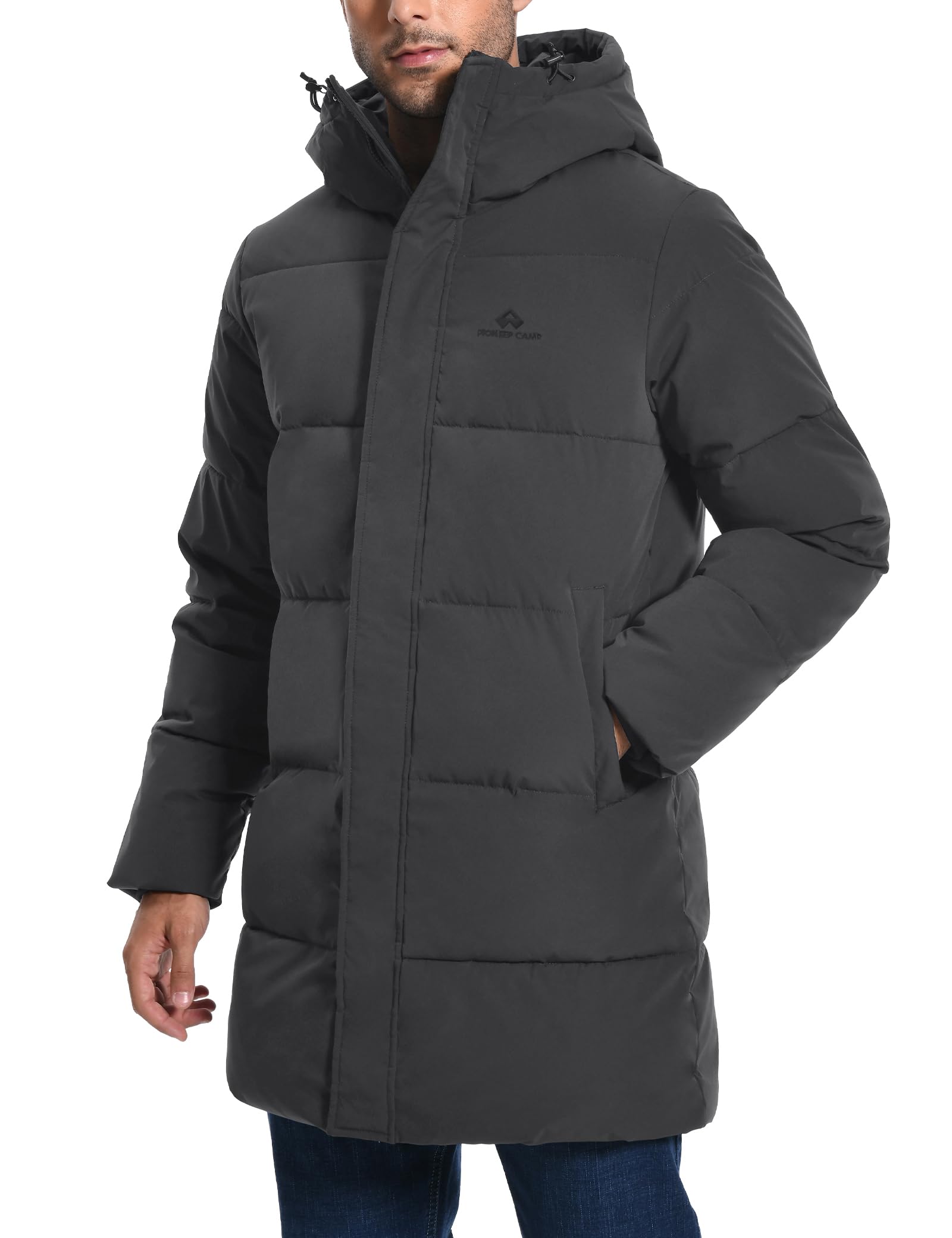 Men's Hooded Waterproof Puffer Parka Winter Coat