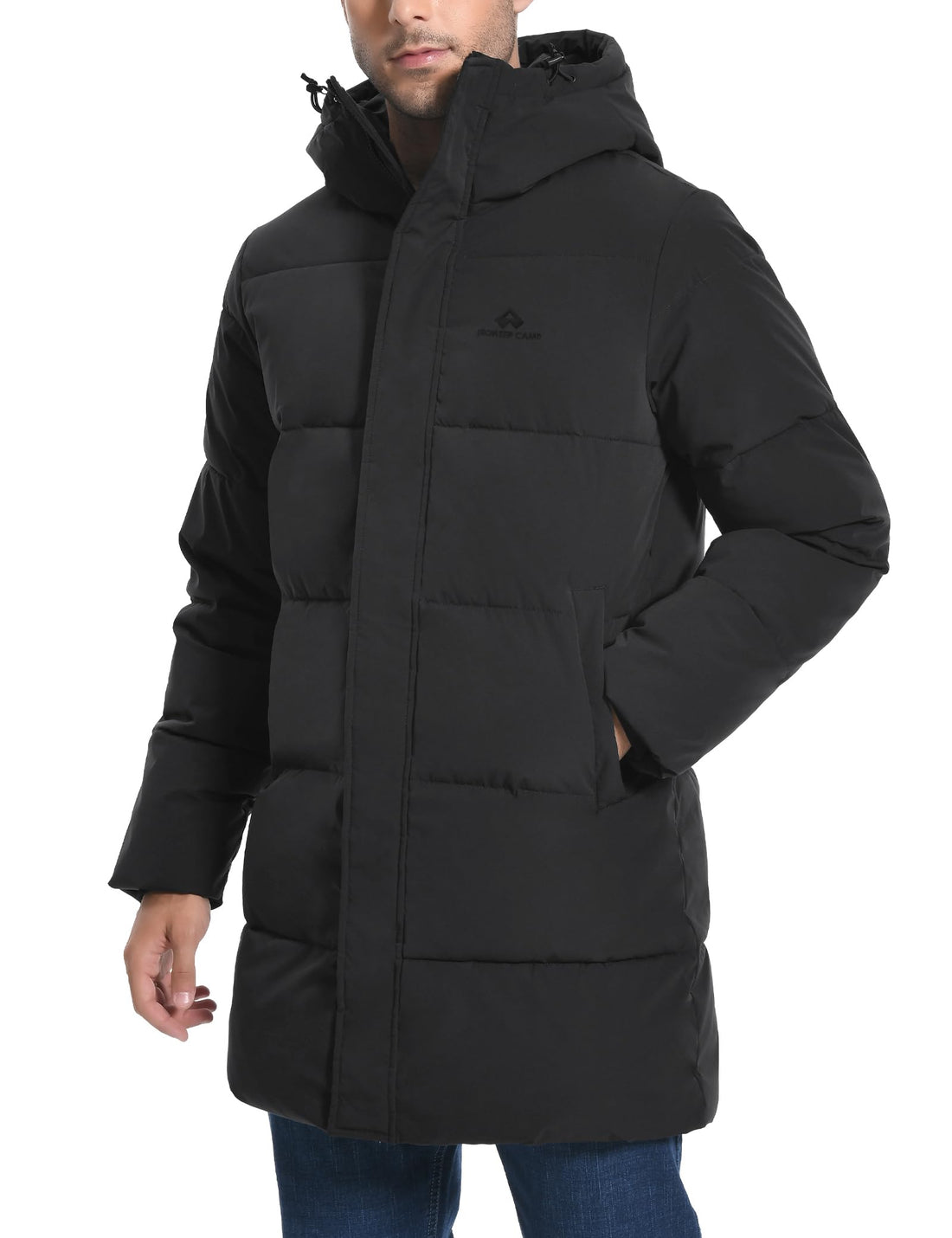 Men's Hooded Waterproof Puffer Parka Winter Coat