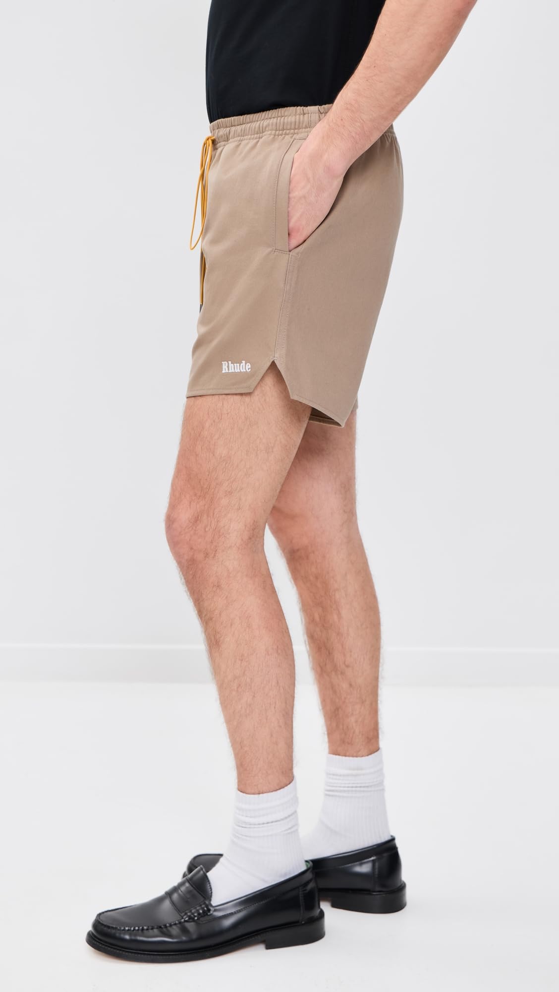 Rhude Men's Classic Logo Twill Shorts 6"