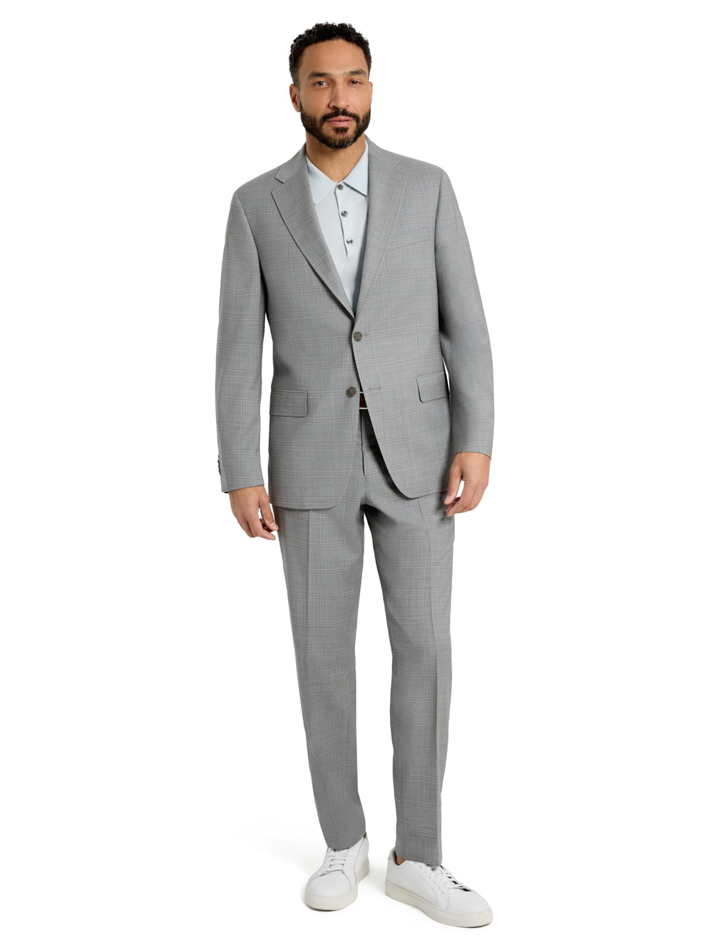 Men's Italian Wool 2-Piece Suit Classic Fit Formal Set