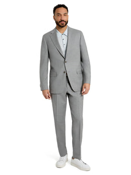 Men's Italian Wool 2-Piece Suit Classic Fit Formal Set