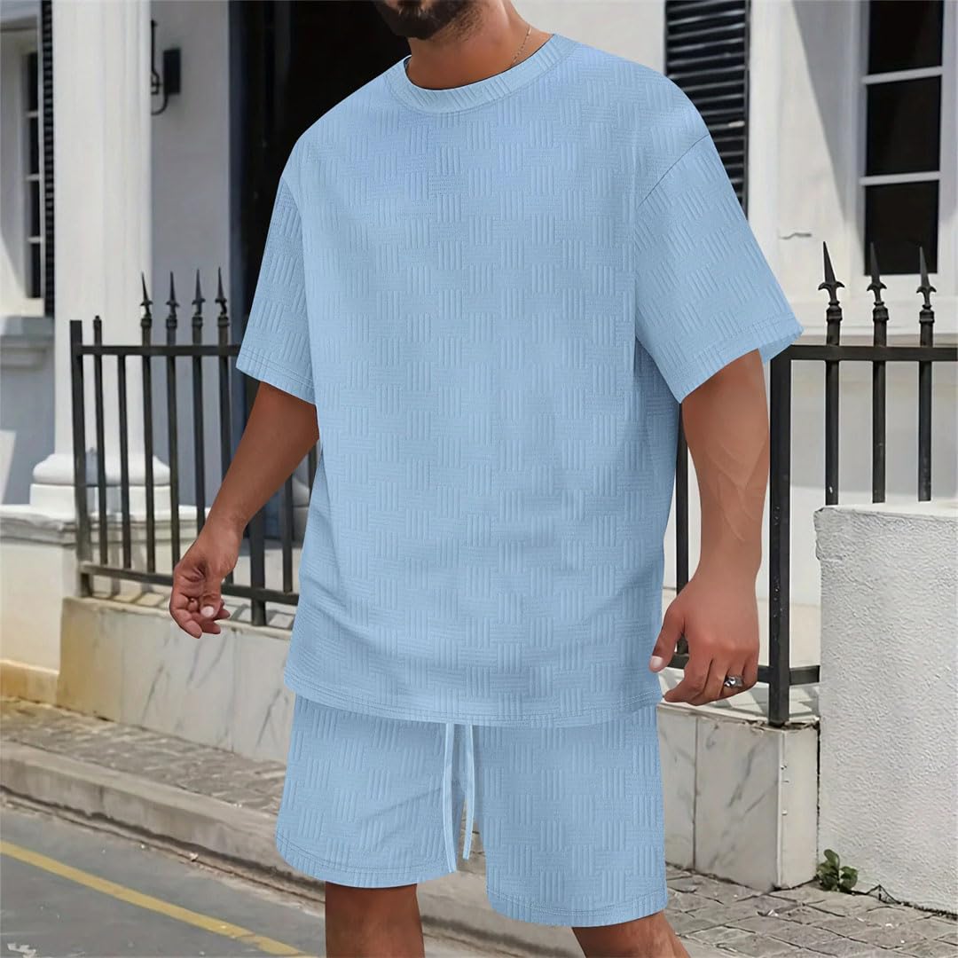 Men's Short Sleeve T-Shirt & Shorts 2-Piece Set