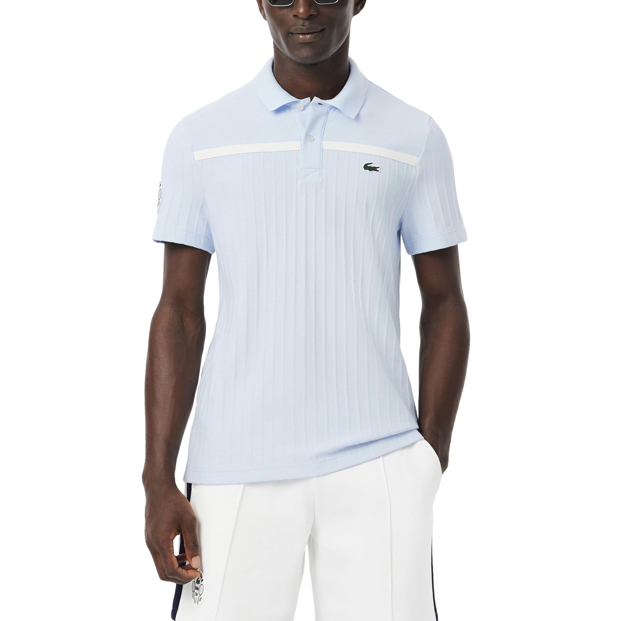 Lacoste Men's Sport Ultra Dry Badge Accent Tennis Heritage Polo Shirt