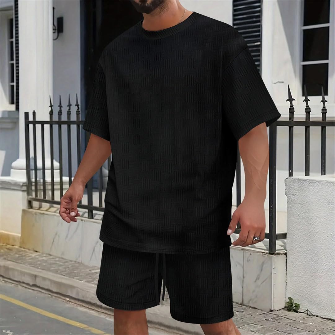 Men's Short Sleeve T-Shirt & Shorts 2-Piece Set
