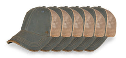 Vintage Distressed Mesh Back Snapback Baseball Cap