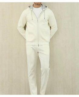 Men's Cashmere Hooded Cardigan & Knit Pants Set