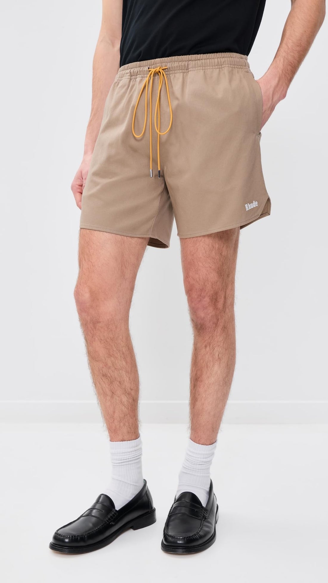 Rhude Men's Classic Logo Twill Shorts 6"
