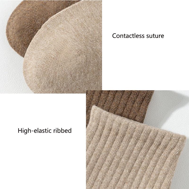 Men's Cotton Crew Socks Sweat-Wicking Sports Socks