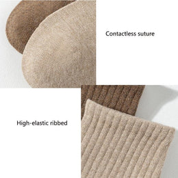 Men's Cotton Crew Socks Sweat-Wicking Sports Socks