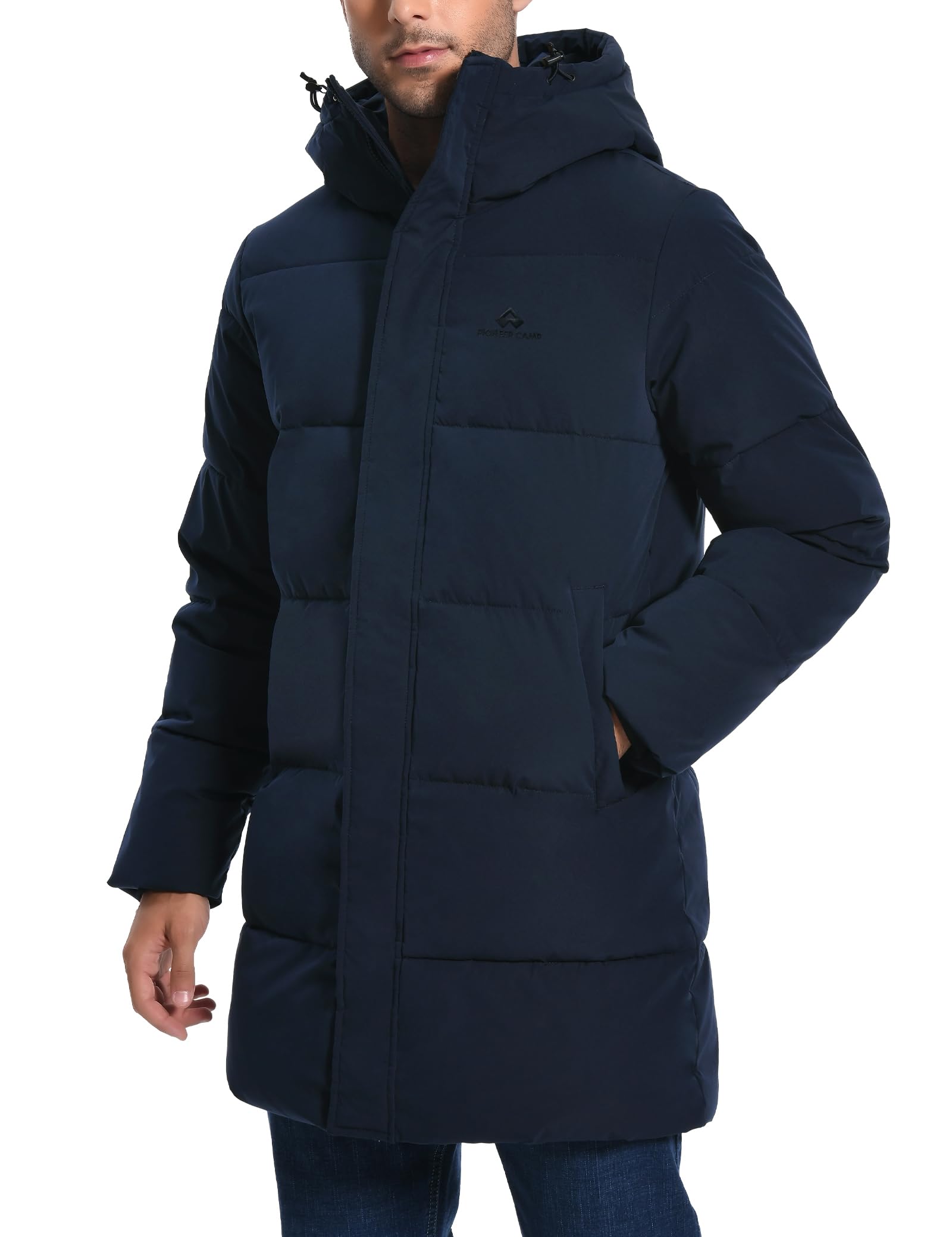 Men's Hooded Waterproof Puffer Parka Winter Coat