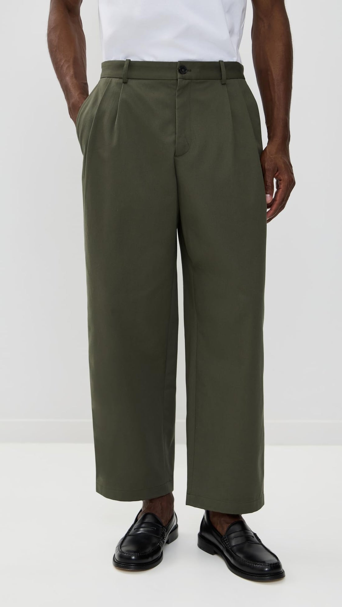 Maison Kitsuné Men's Relaxed Pleated Pants
